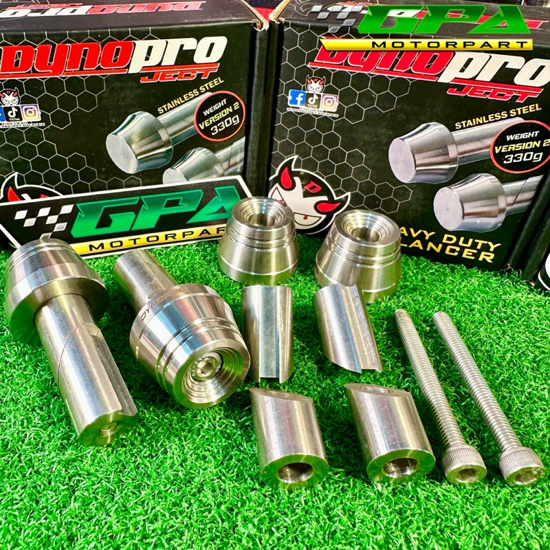 DYNOPRO RACING HANDLE BALANCER V2 330G FULLY STAINLEES STEEL UNIVERSALS ...