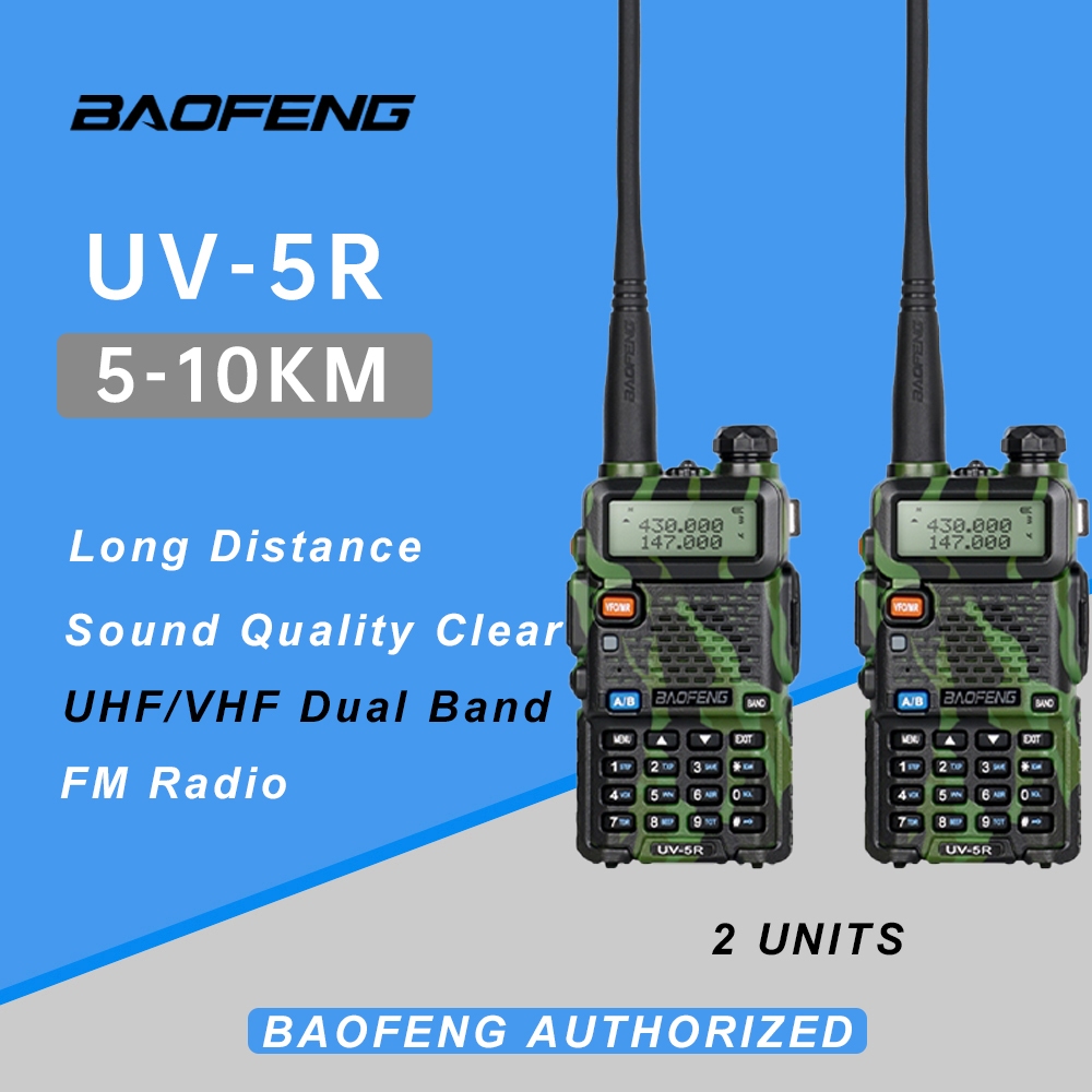 BAOFENG UV-5R 136-174/400-480Mhz TWO WAY RADIO Five Color Set