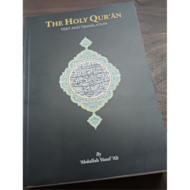 The Holy Qur'an In English Translations By Abdullah Yusuf Ali | Shopee ...