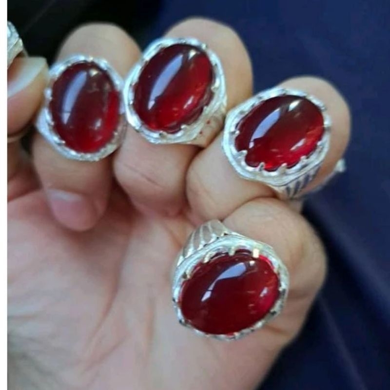 Cincin Batu Merah DELIMA Asli | Shopee Malaysia