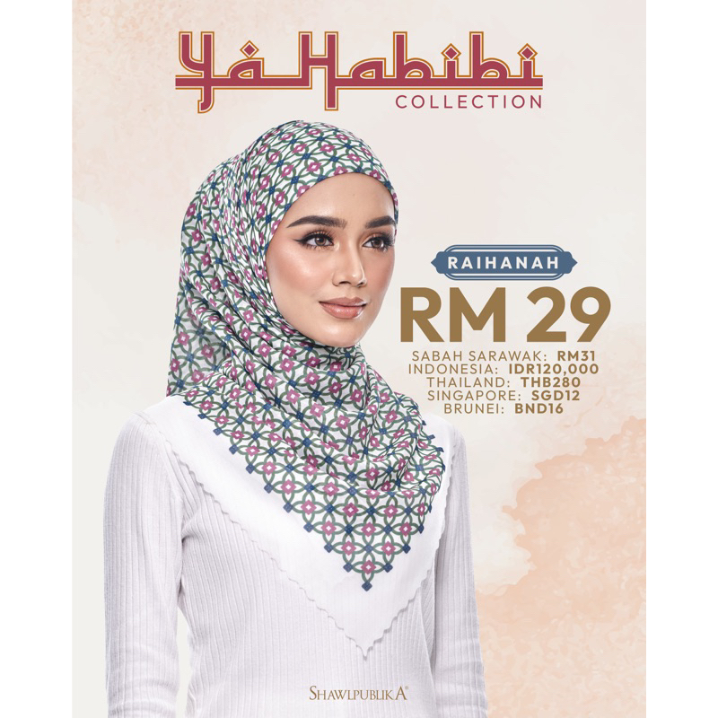 SHAWLPUBLIKA QABUL /WHIMSICAL /MAHARANI / YA HABIBI / MONOFLORA