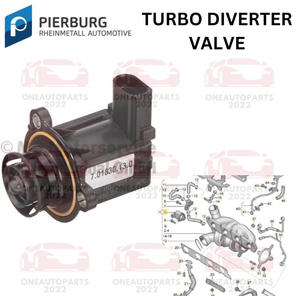 PIERBURG GERMANY TURBO WASTEGATE DIVERTER VALVE AUDI A1 A4 B7 A5 A6 ...