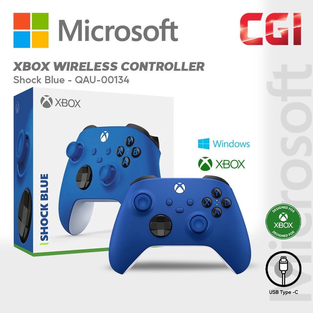 Xbox wireless best sale controller shock blue