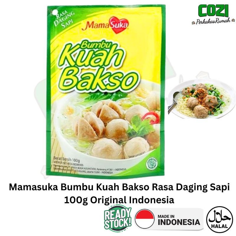 Mamasuka Bumbu Kuah Bakso Rasa Daging Sapi 100g Original Indonesia