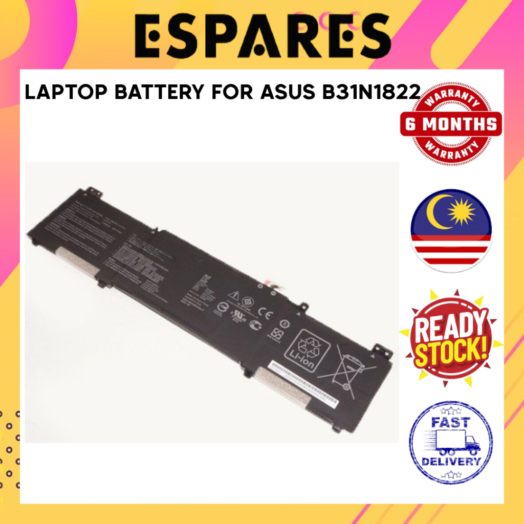 TIIANTE Laptop Battery For Asus ZenBook Flip 14 – 42Wh B31N1822 Replacement (UM462/UX462 Series)