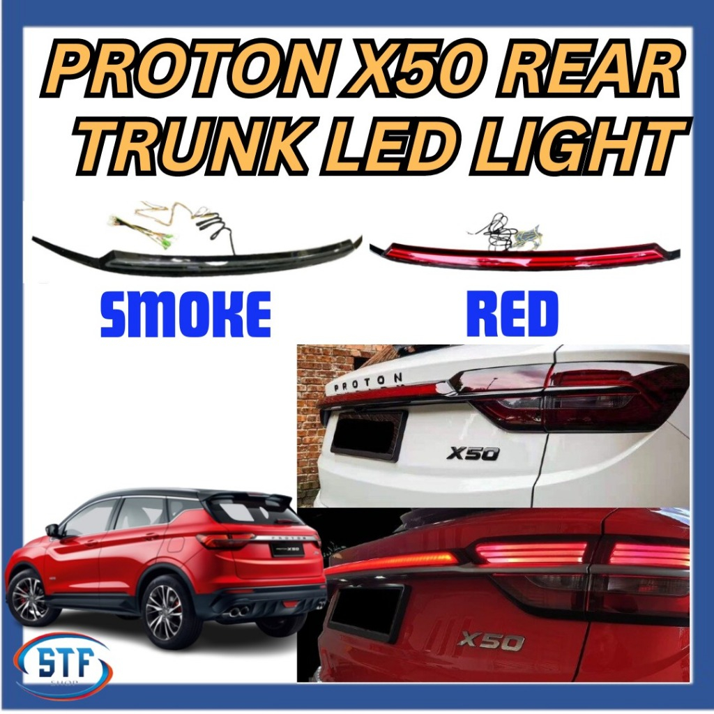 Proton X50 New Design LED Through Flow DRL Rear Trunk Lid Boot Bar Tail ...
