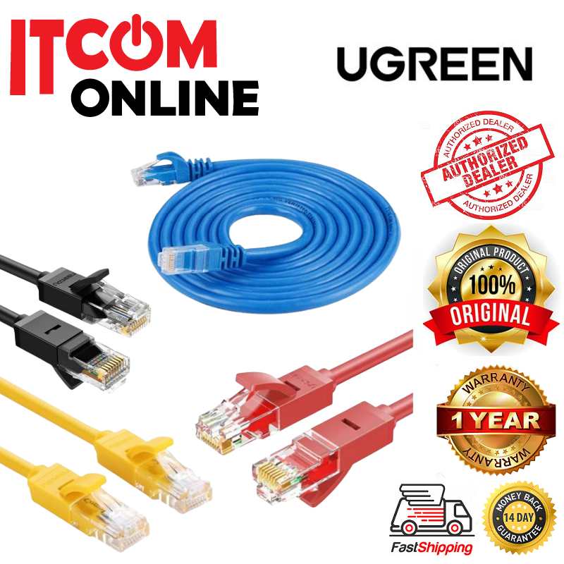 UGREEN CAT6 PATCH CORD NETWORK CABLE (1 METER/2 METER/3 METER) Shopee