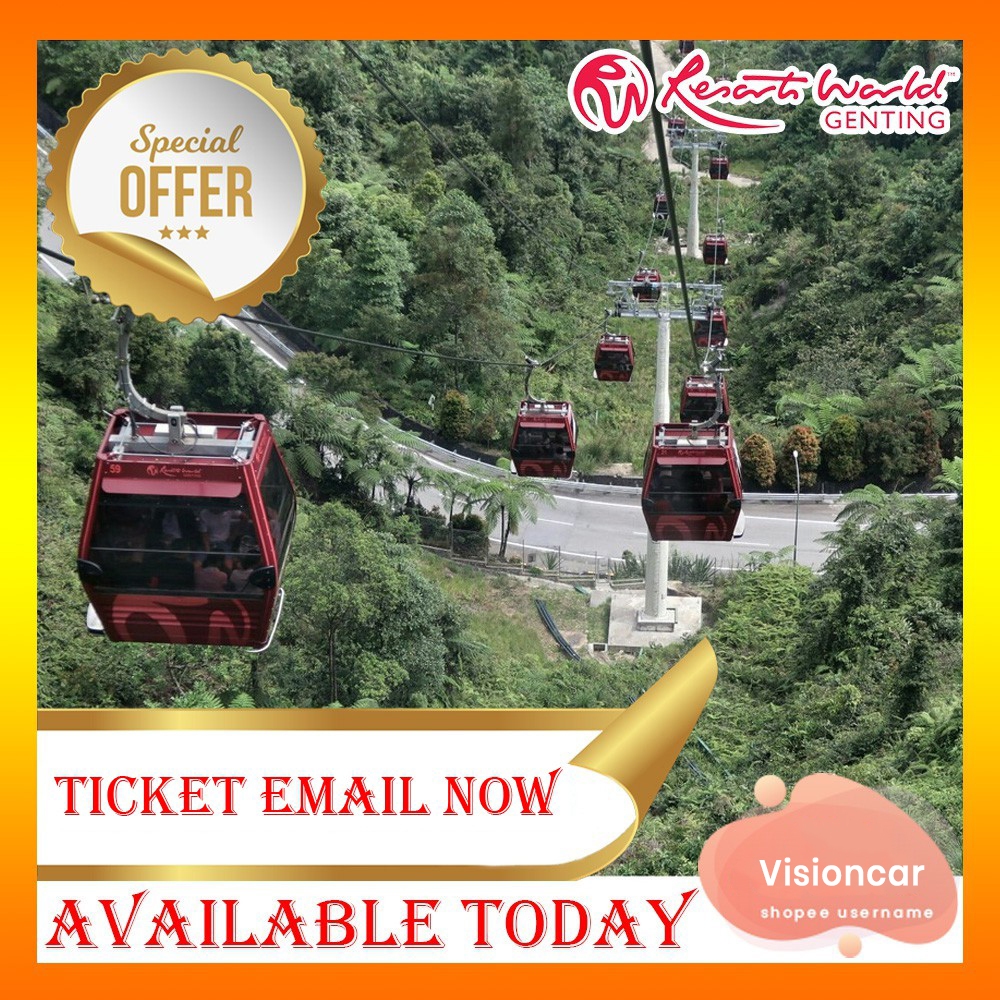 Awana SkyWay Gondola Genting Cable Car Ticket Shopee Malaysia