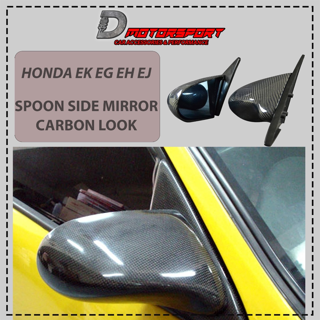 SPOON SIDE MIRROR CARBON LOOK FOR HONDA EK EG EH EJ EK 2 DOOR EK 4 DORR ...