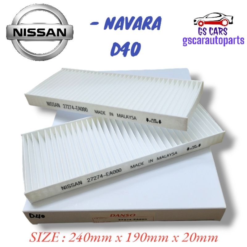 Nissan Aircond Filter Cabin Filter Navara D40 All Model 20082013 27274EB700/27274EA000