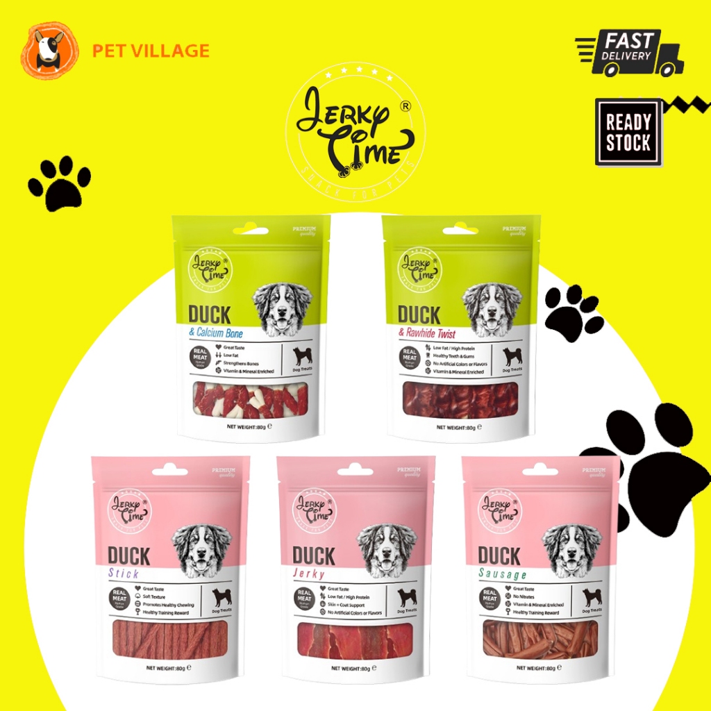 JERKY TIME Dog Treats Duck series 80g 鸭肉系列80g Shopee Malaysia