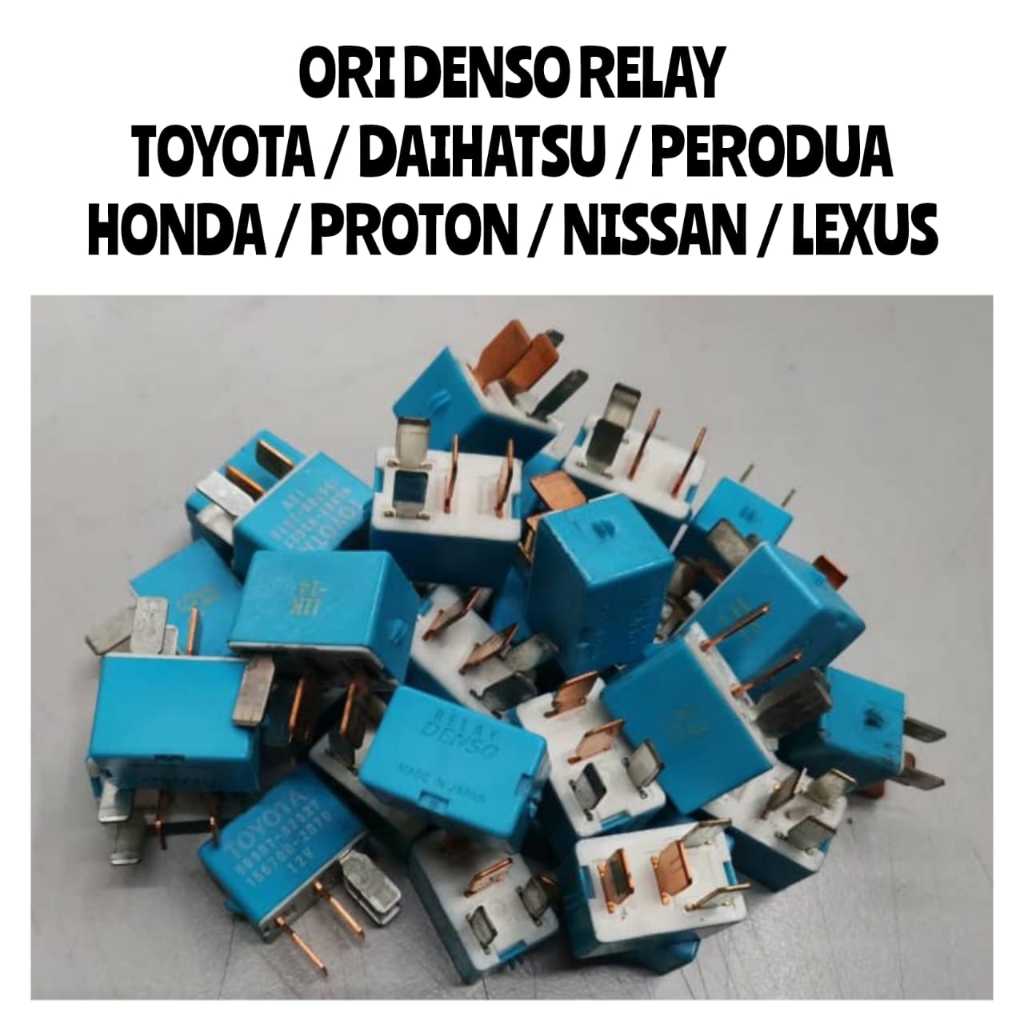 🇯🇵🇯🇵 Relay Denso (9098702027) Headlamp / Power Relay Toyota Perodua