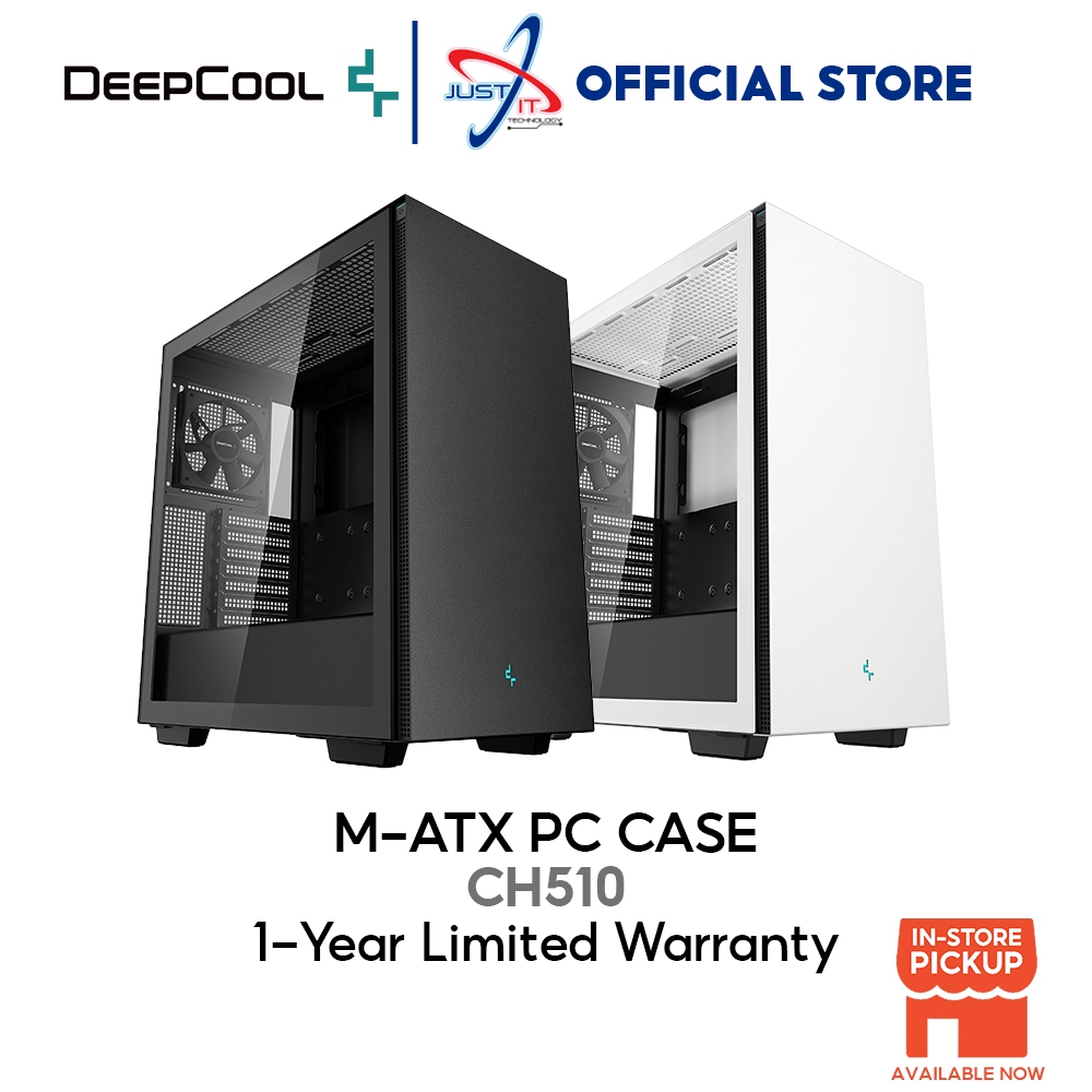 DEEPCOOL CH510 TG ATX PC CASE (BLACK / WHITE) | Shopee Malaysia