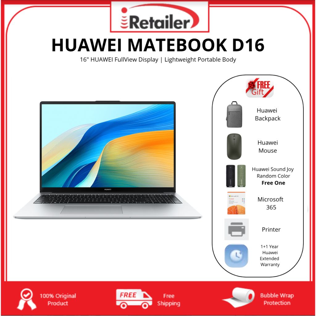 Huawei MateBook 16s and MateBook D 16 now available in Malaysia from  RM3,699 - SoyaCincau