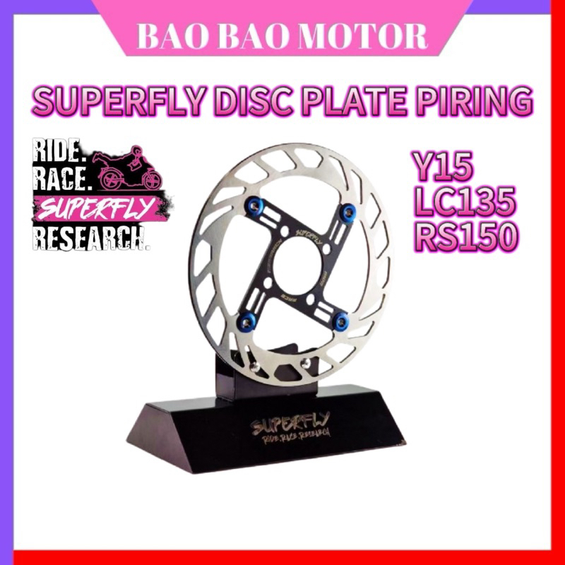 SUPERFLY NEW DESIGN DISC BRAKE PIRING 4 SPOKES ROTOR FLOATING PLATE Y15 ...