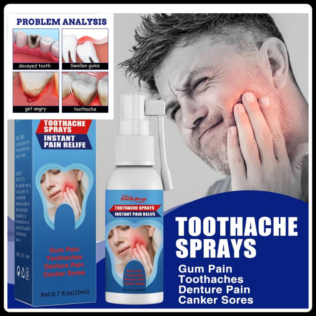 Mujarab_23 Teeth Toothache Toothpaste Swollen Gum Pain Relief Spray ...