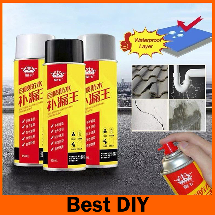 750ml Waterproof Spray Waterproof Leak Seal Repair Spray Cracks Leak