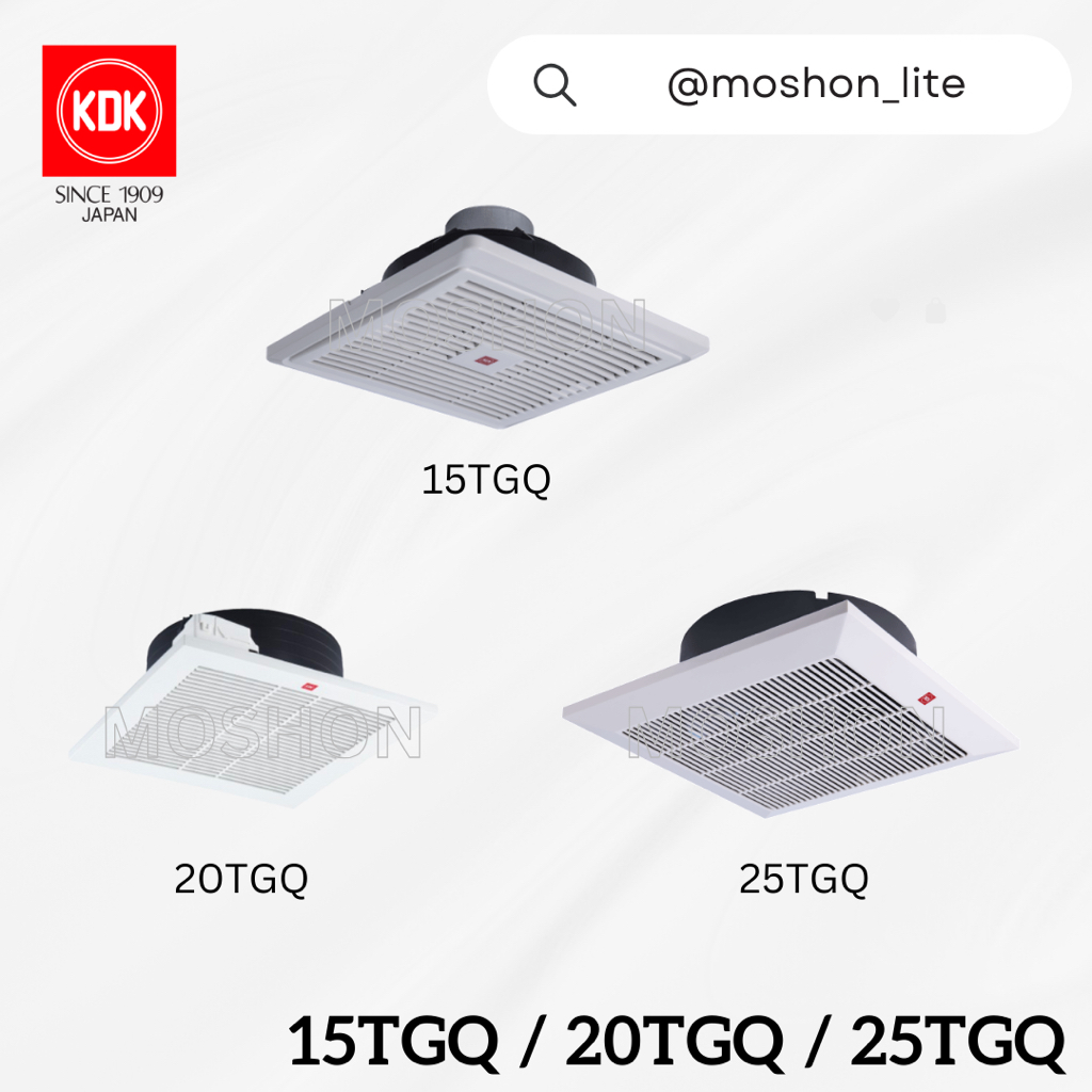 KDK 15TGQ 20TGQ 25TGQ 6" 8" 10" Ceiling Ventilation Fan / Ceiling