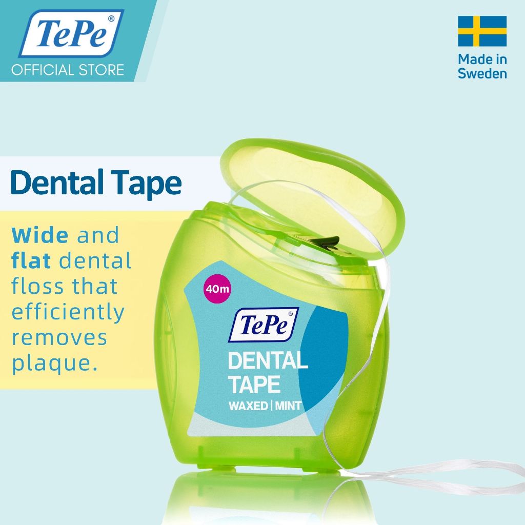 TePe® Dental Tape Mint Flavor (5m/40M) Shopee Malaysia
