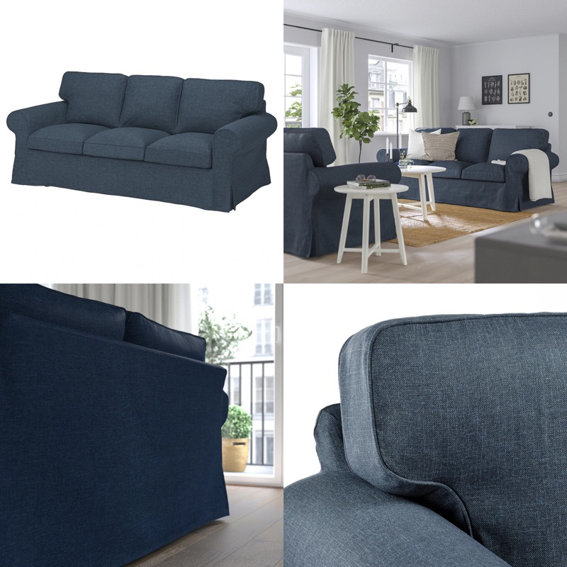 IKEA Ektorp 1 2 3 Seat Seater Armchair Sofa One Two Three With Chaise Lounge L Shaped Shape Grey Beige Turquoise Red Shopee Malaysia