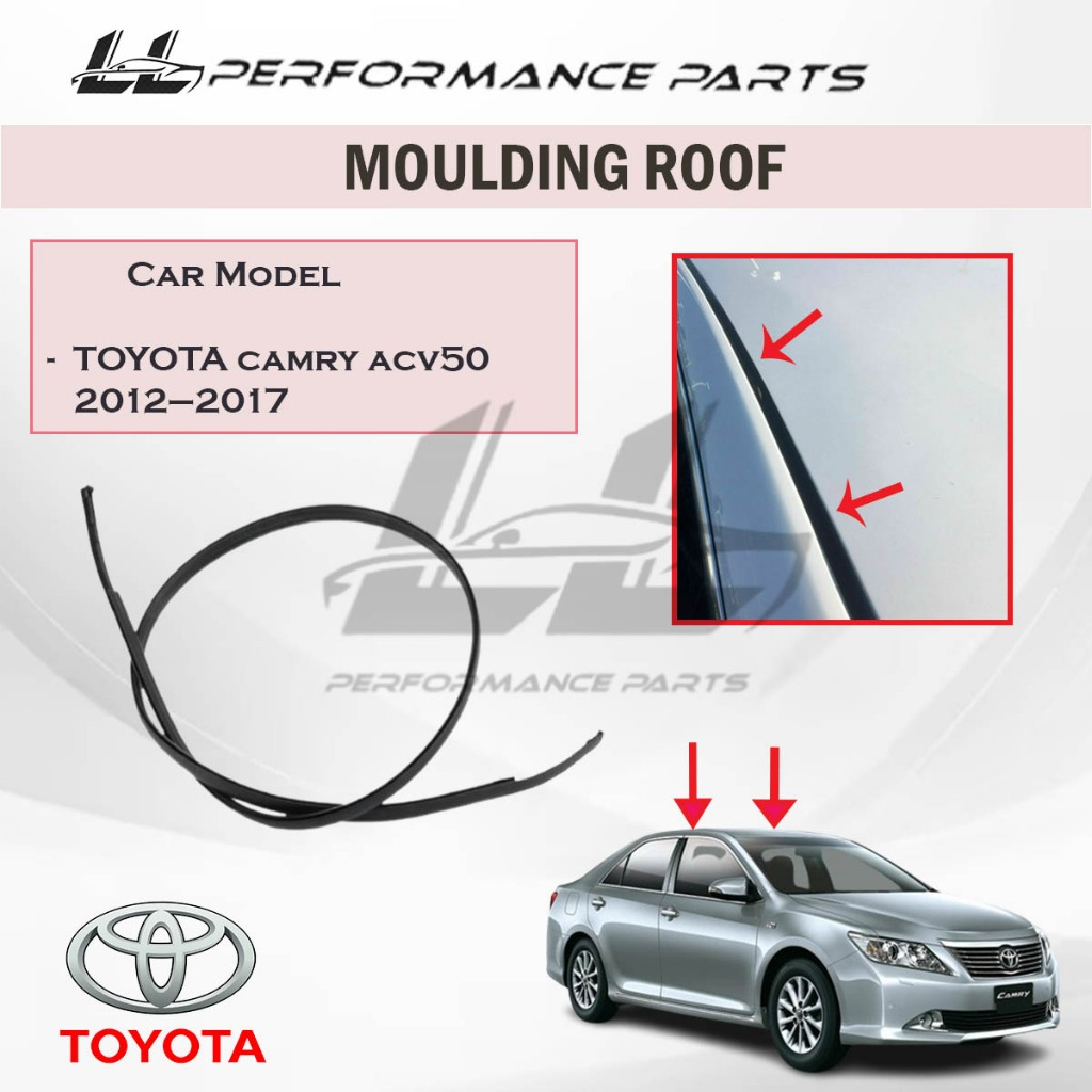 thumbnail image 2 of Roof Trim Molding Kit For 2012-2017 Toyota Camry – Sealing Strip Weather Stripping 2 of 6