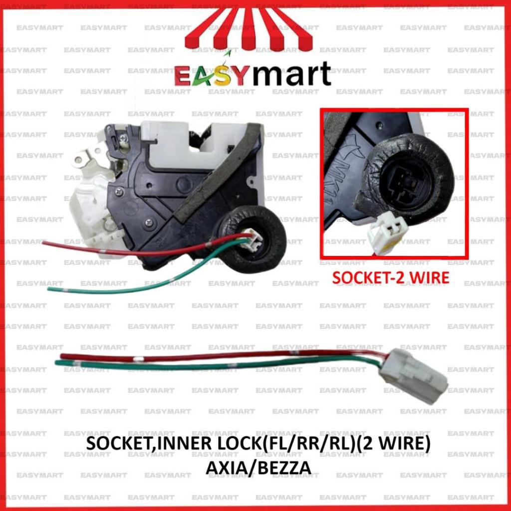 Perodua Axia Bezza Socket Inner Lock / Lock Pintu Socket Axia Bezza ...