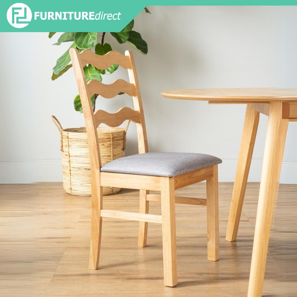 Furniture Direct WILLA MUJI Style Solid Wood Dining Chair-kerusi makan ...