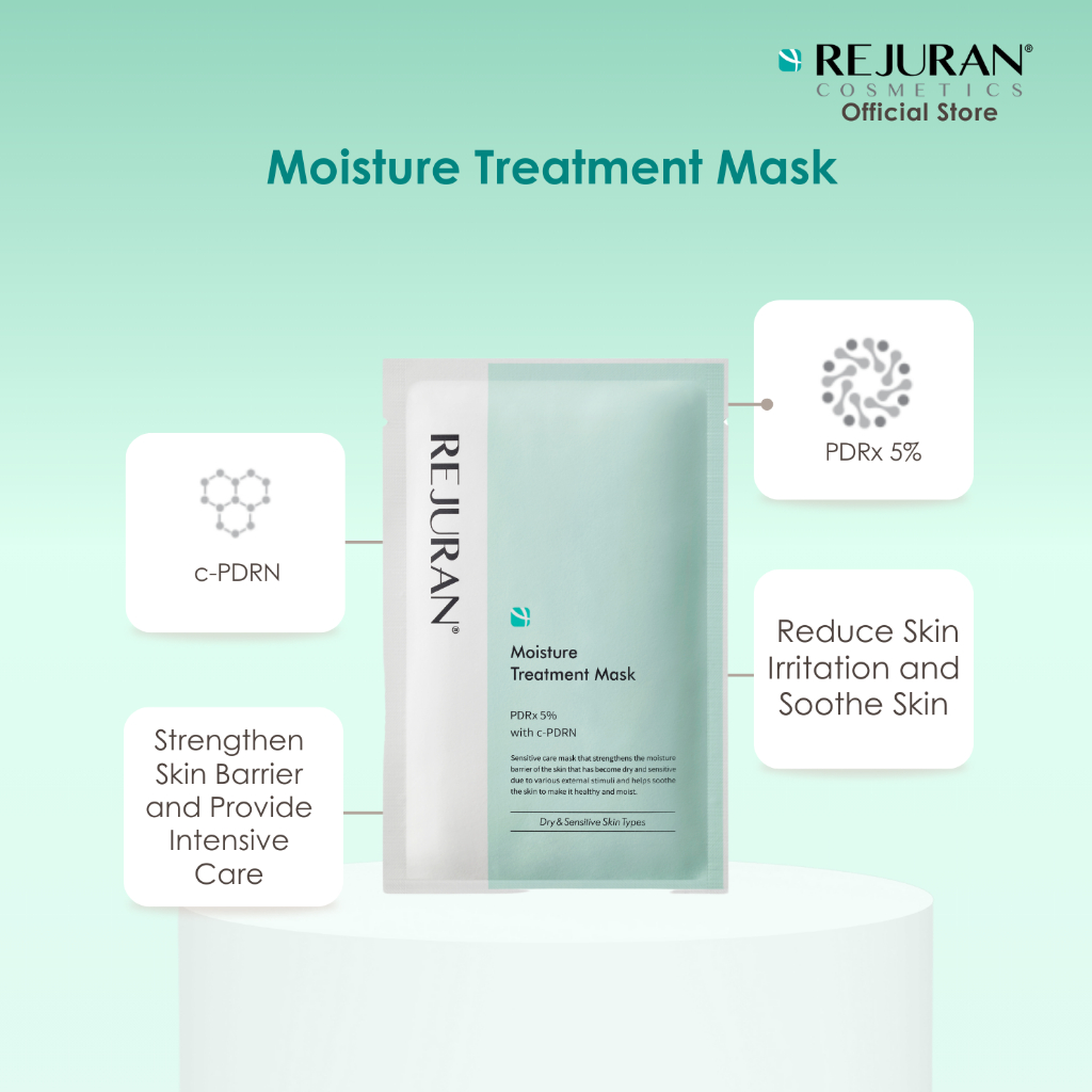 Rejuran Cosmetics Official Moisture Treatment Mask (5pieces) | Shopee ...