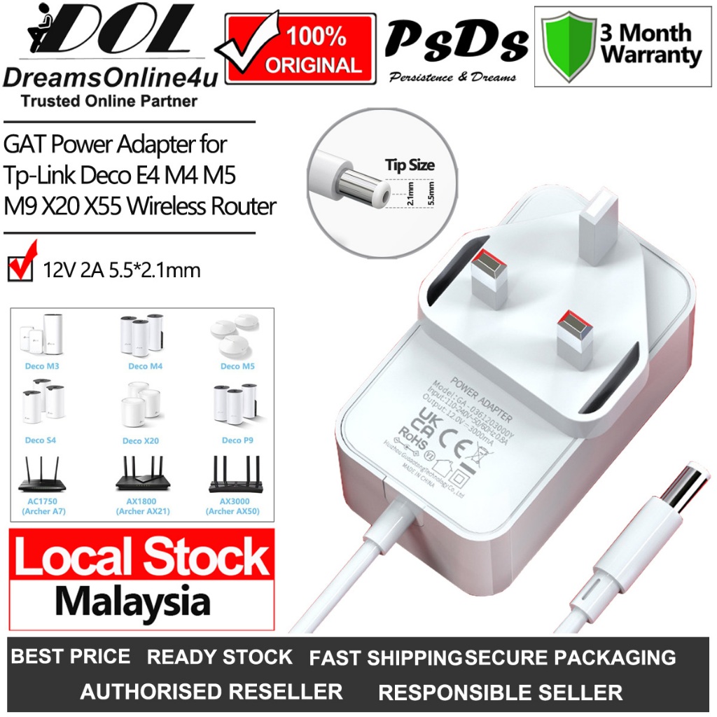 Adattatore Di Alimentazione AC A DC 6V 2A, Spina 5,5mm X 2,1mm, Con Spina 3,5mm X 1,35mm - 4,0mm X 1,7mm - Foto 5