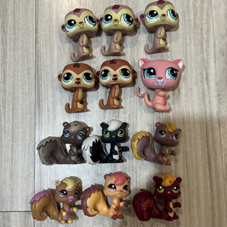 Littlest Pet Shop LPS Baby Husky Lot 3pcs Rare Old LPS Dog lps Accessories