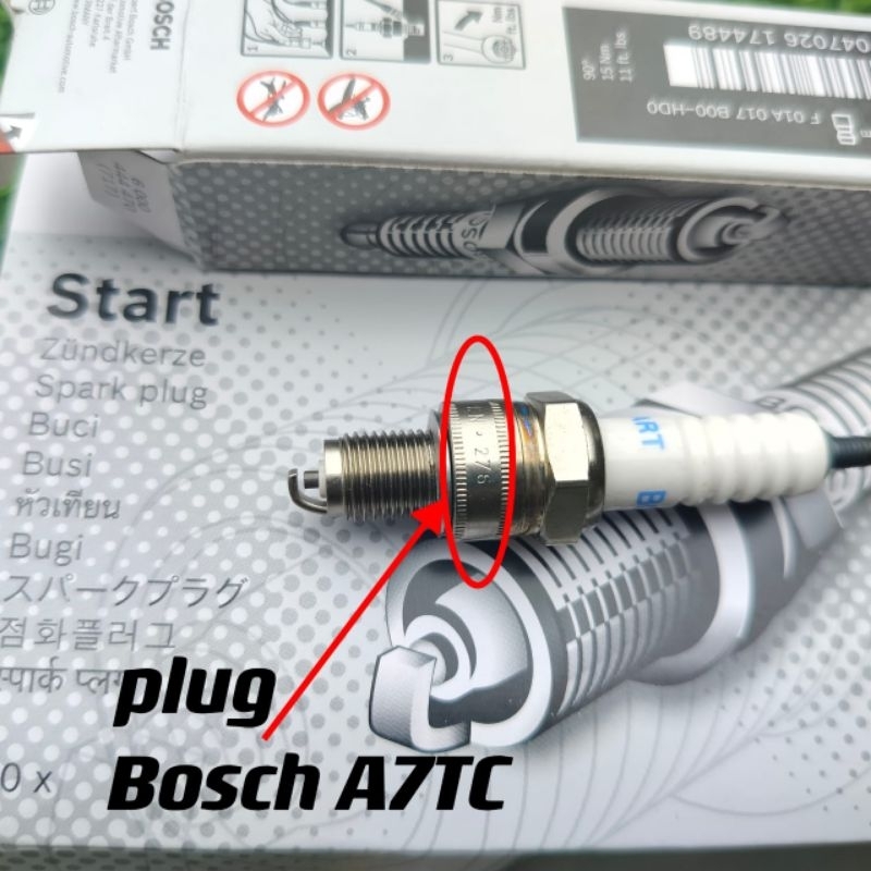 100％ORIGINAL BOSCH PLUG A7TC EX5 DREAM/WAVE 100/WAVE EGO LAGENDA SRL ...