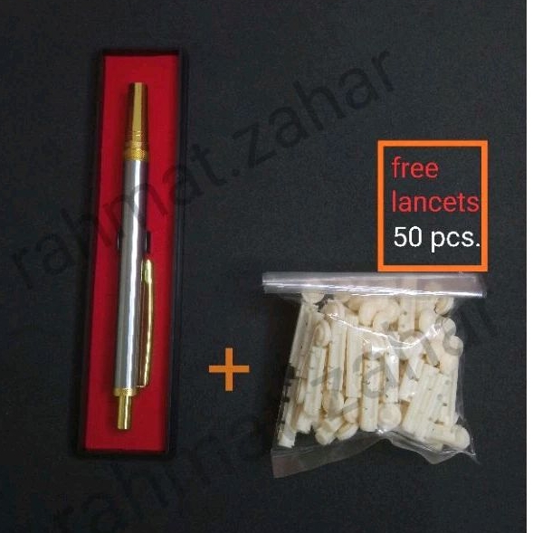 50pcs Twist-Off Stainless Steel Blood Lancet Pen Set – Cupping Therapy & Blood Test