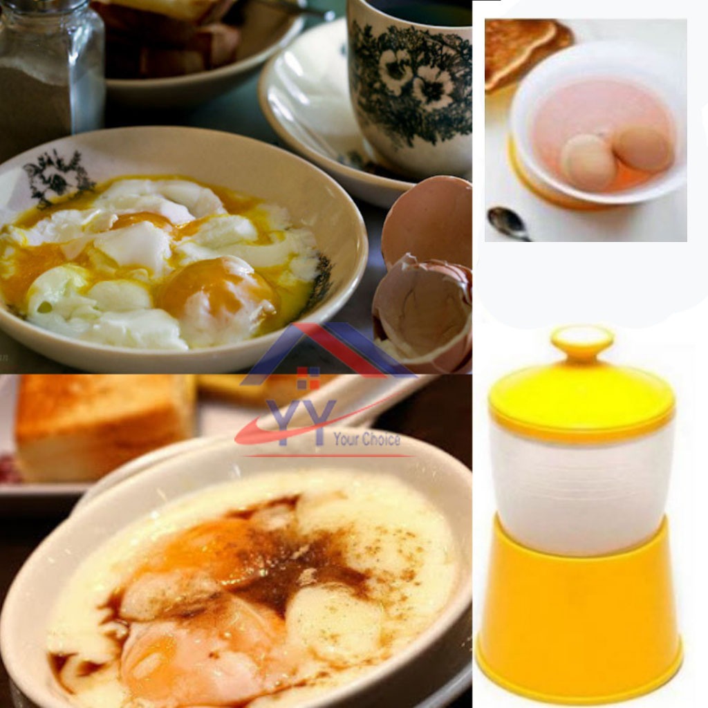 Half Boiled Egg Maker/Bekas Telur Separuh Masak/4 Eggs Cooker Boiler ...