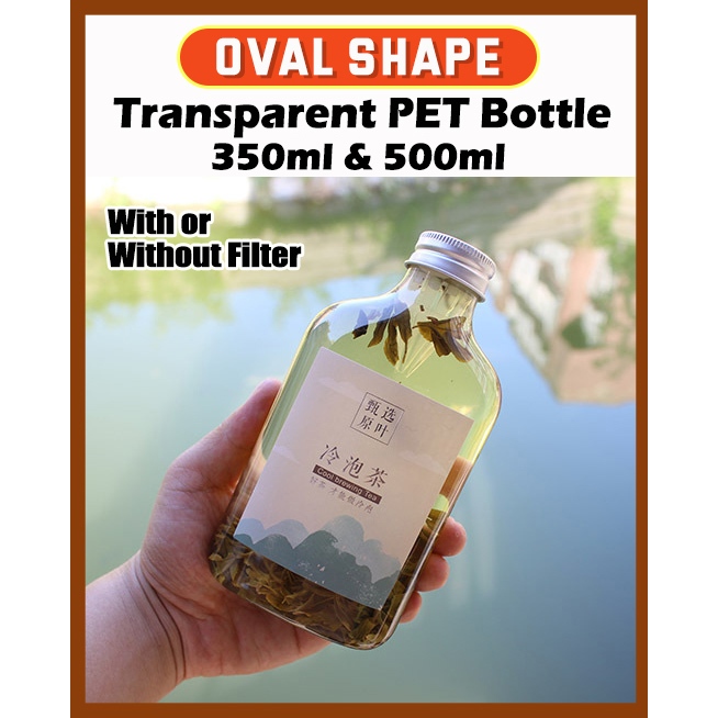 Transparent Bottle Plastic OVAL SHAPE Drink Bottle Disposable Net Red ...