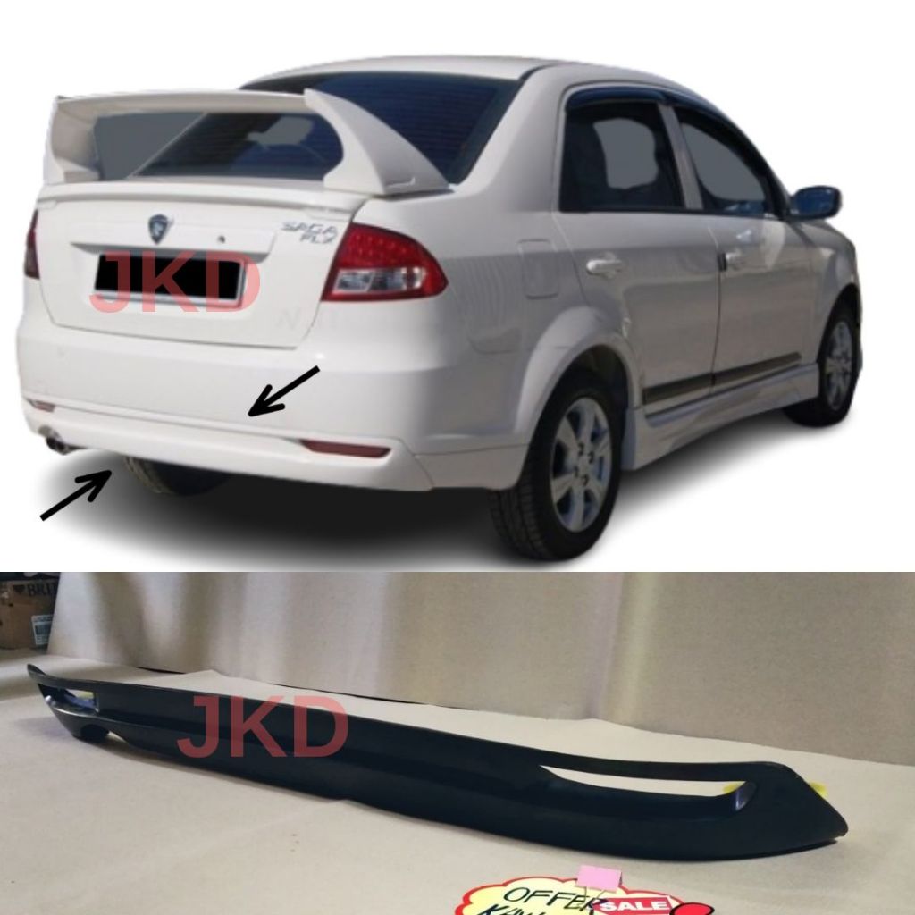 CLEAR STOCK!!! SAGA FLX/FL CENTER REAR SKIRT LIP PU REAR DIFFUSER SAGA ...