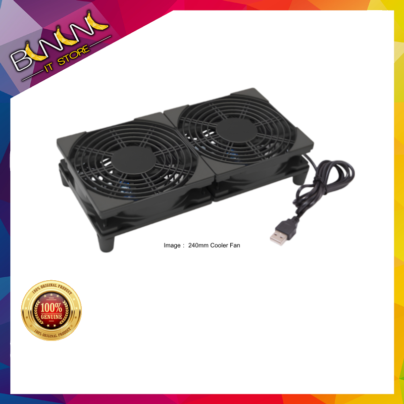 120mm / 240mm Cooling Single/Duo Fan External Cooler Stand For Router ...