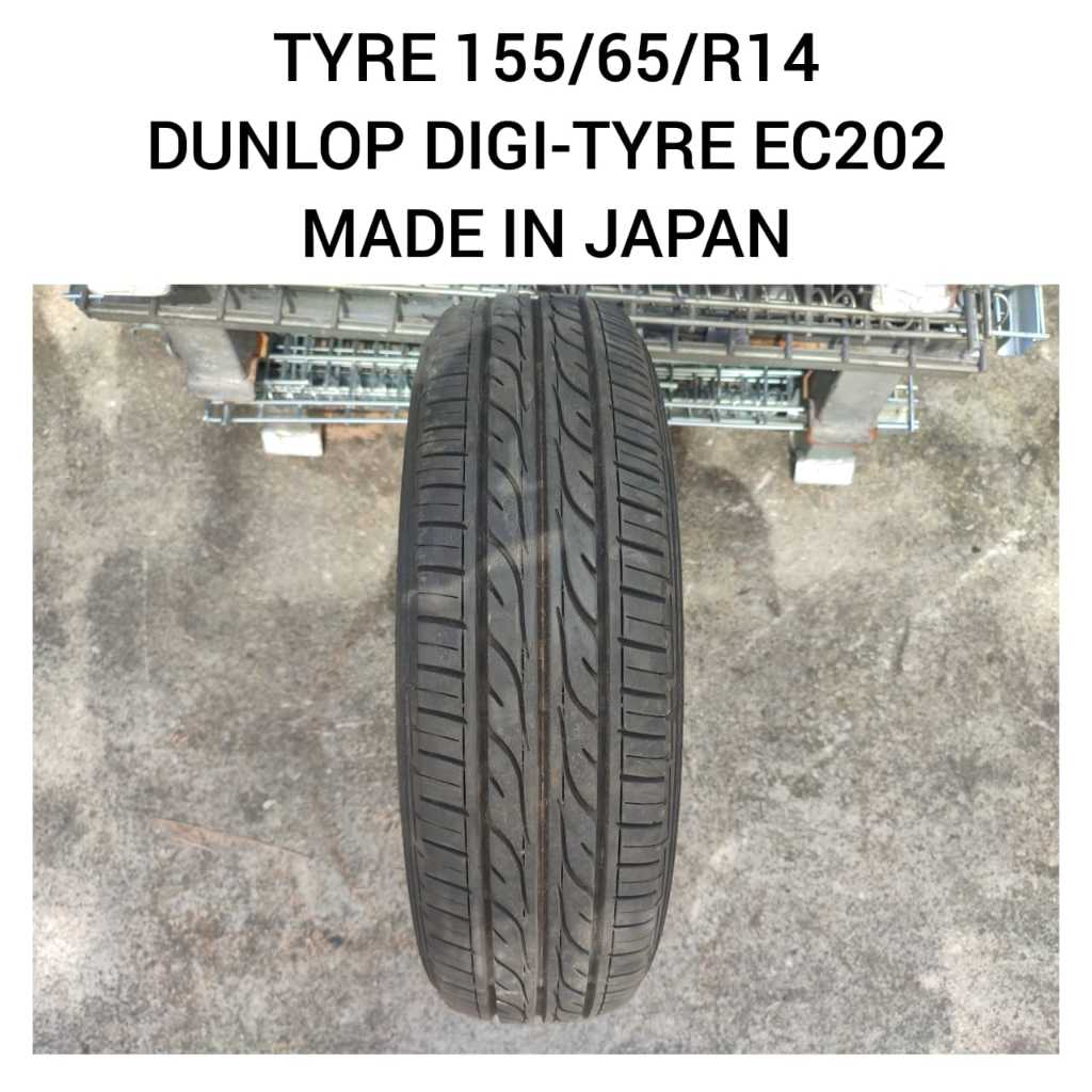 🇯🇵🇯🇵 Tyre 155/65/R14 Dunlop Digi-Tyre EC202 Tyre / Tayar  