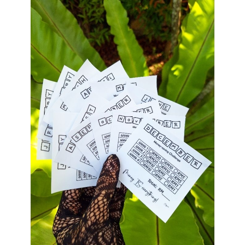 Money Saving Sticker (for cash planner) + Sharpie | Shopee Malaysia