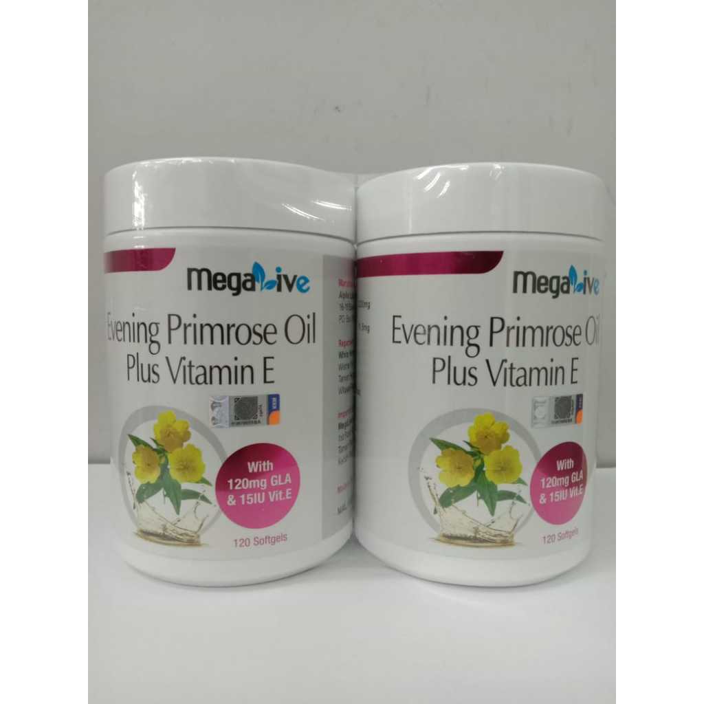 MEGALIVE EVENING PRIMROSE OIL PLUS VITAMIN E (2X120's) | Shopee Malaysia