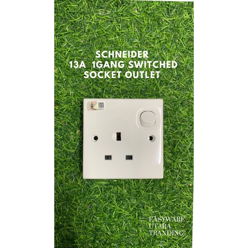 1GANG SWITCH SOCKET 13A/SOCKET SWITCH/SOCKET PLUG/SOCKET TAHAN PANAS
