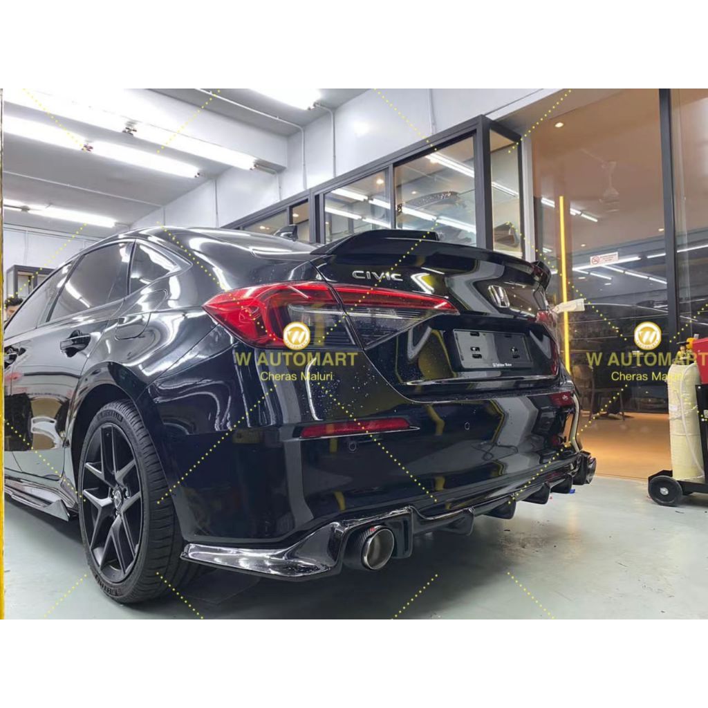 HONDA CIVIC FE 2022 2023 THAI V2 REAR DIFFUSER LIP LIPS BODYKIT