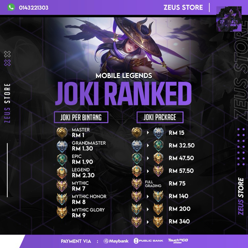 2nd J0ki Mlbbb00st Mlbbj0ki Rank Mlbbj0ki Mobile Legend Murah Dan Pantas Shopee Malaysia 8904