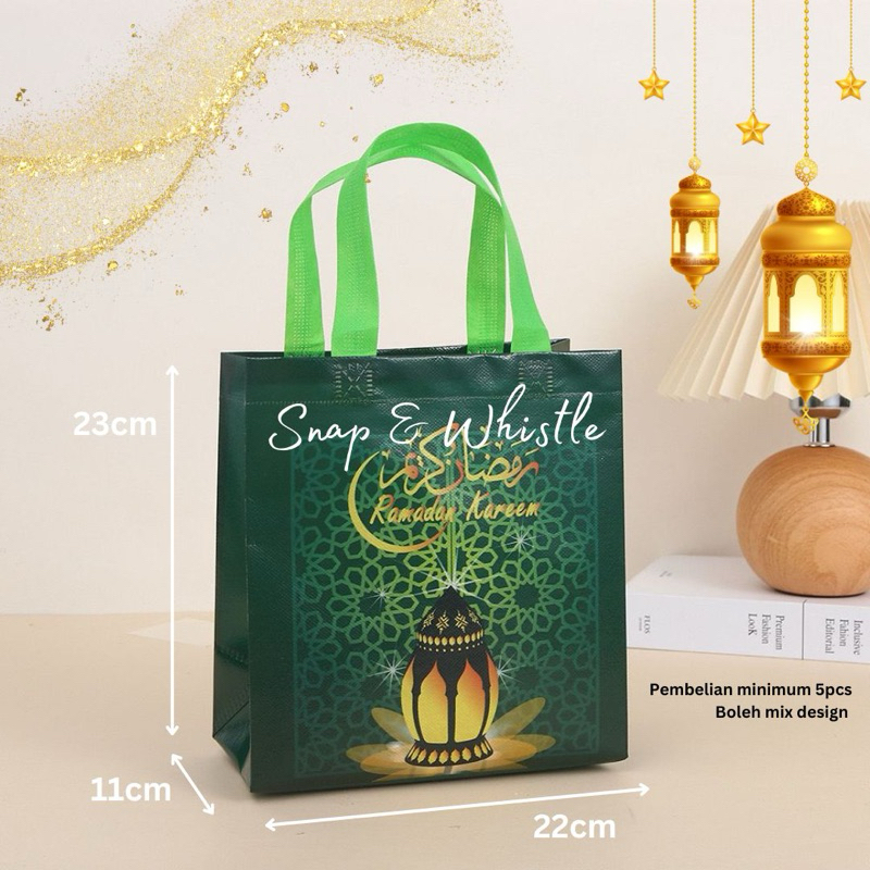 [NEW] 2024 Aidilfitri Syawal Ramadan Raya Gift Bag Non-Woven Tote Bag ...