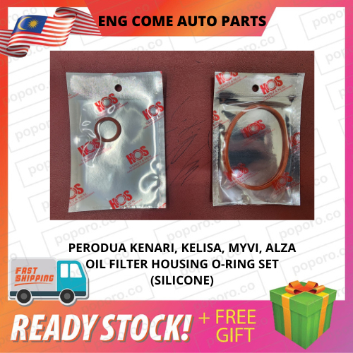 PERODUA KENARI, KELISA, MYVI, ALZA OIL FILTER HOUSING ORING SET
