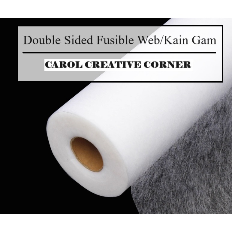Double Sided Fusible  Interfacing Kain Gam Dua Belah adhesive Iron
