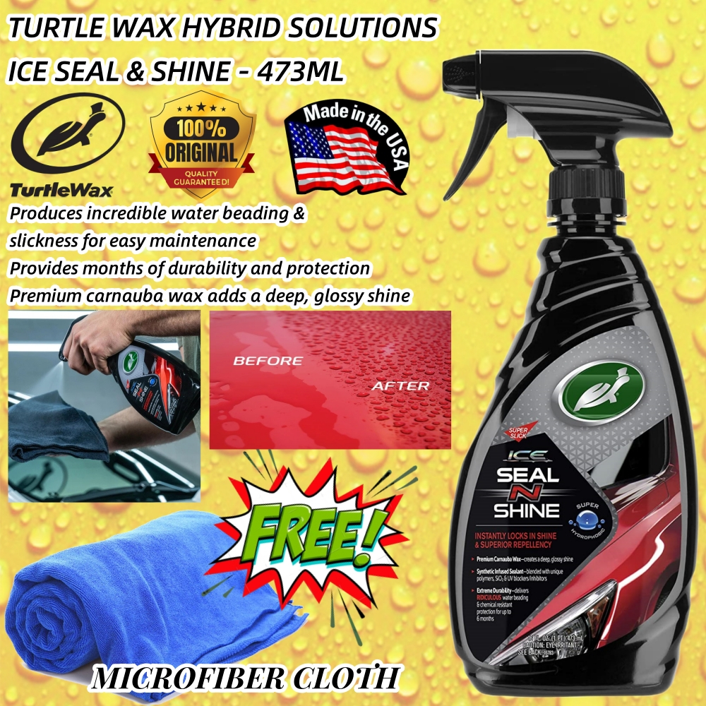 (100% Genuine Product) TURTLE WAX ICE SEAL N SHINE HYBRID SPRAY SEALANT ...