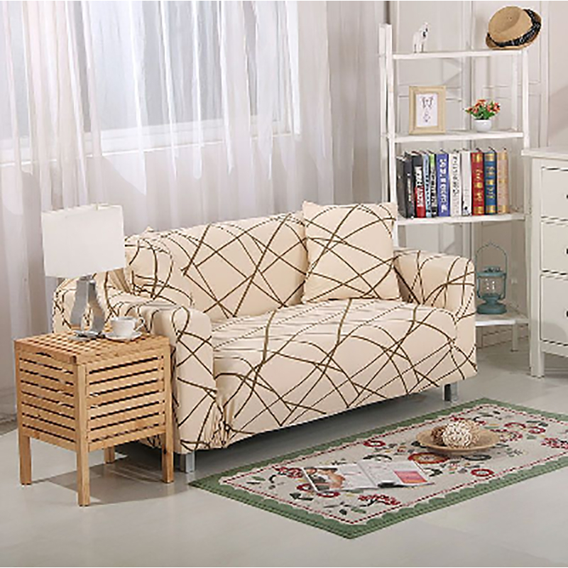 1/2/3/4 Seater Sofa Cover L Shape Slipcover Stretch Sofa Cushion Cover ...