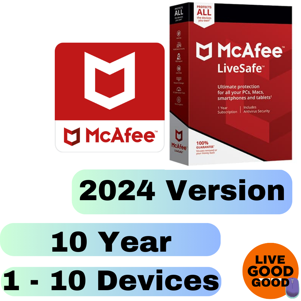 Mcafee Livesafe Antivirus Software For Windows - 10 Year | Shopee Malaysia