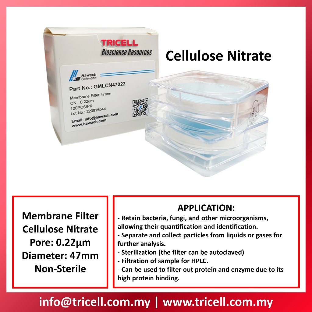 Membrane Filter NYLON/ CELLULOSE NITRATE/ PES 0.45μM / 0.22μM