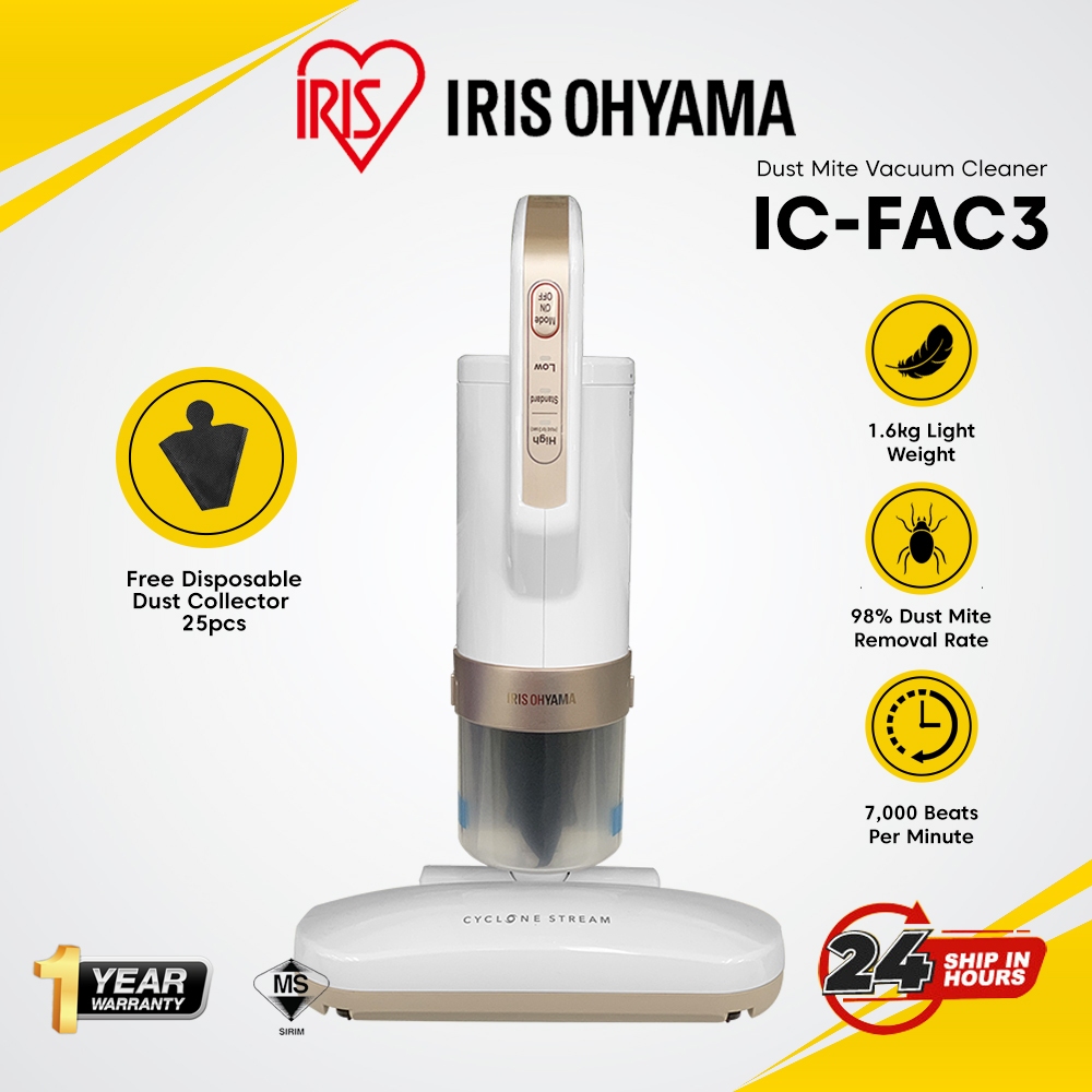IRIS OHYAMA Dust Mite Vacuum Cleaner Bedsheet Handheld Vibration 7,000